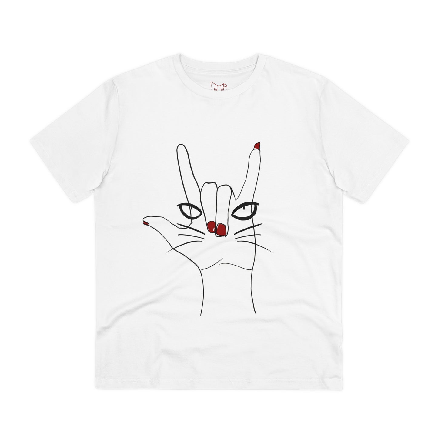 ROCKSTAR//eco-friendly cotton t-shirt (front-print)